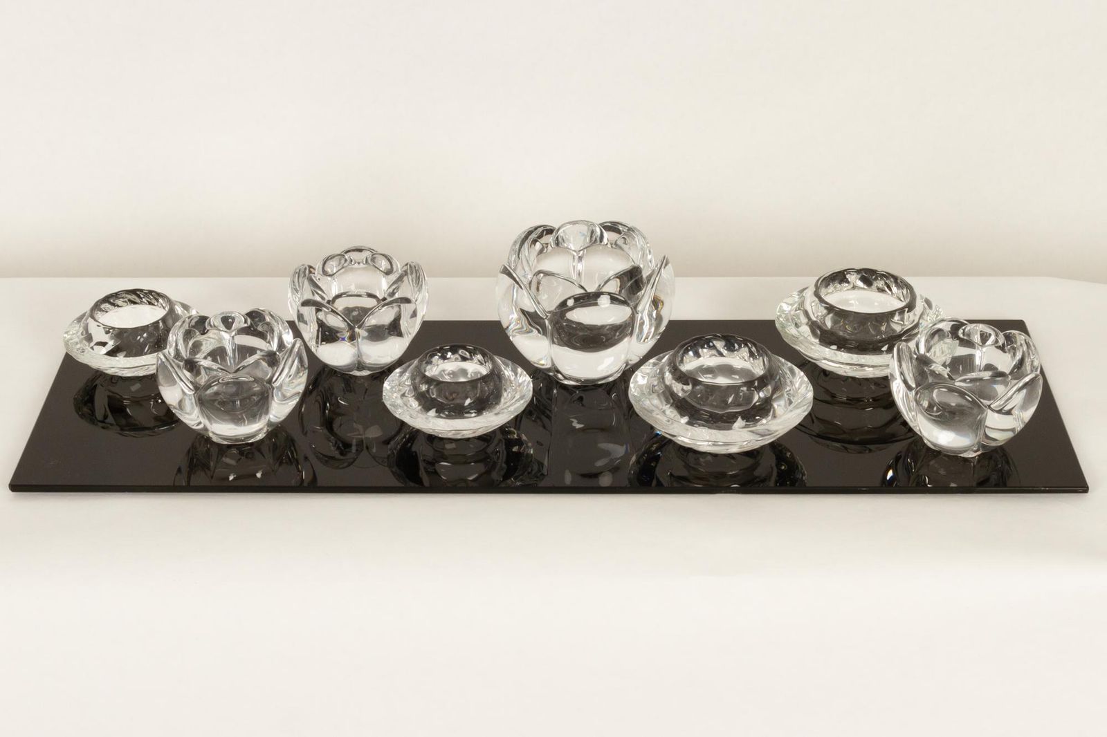 Set Of 8 Holmegaard Glass Candleholders, 1980s photo furniture