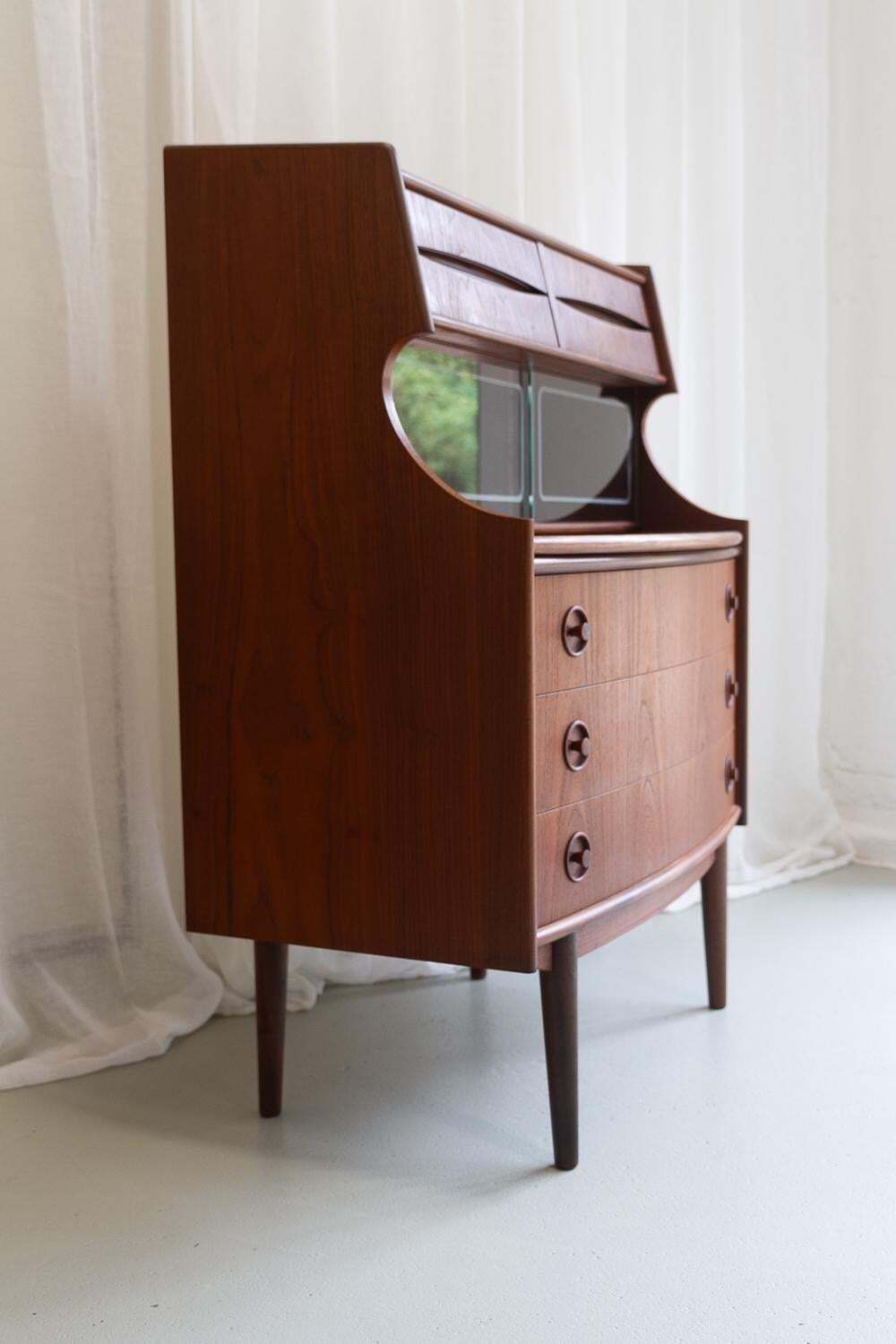Scandinavian Modern Teak Secretary By Gunnar Falsig 1960s photo for sale