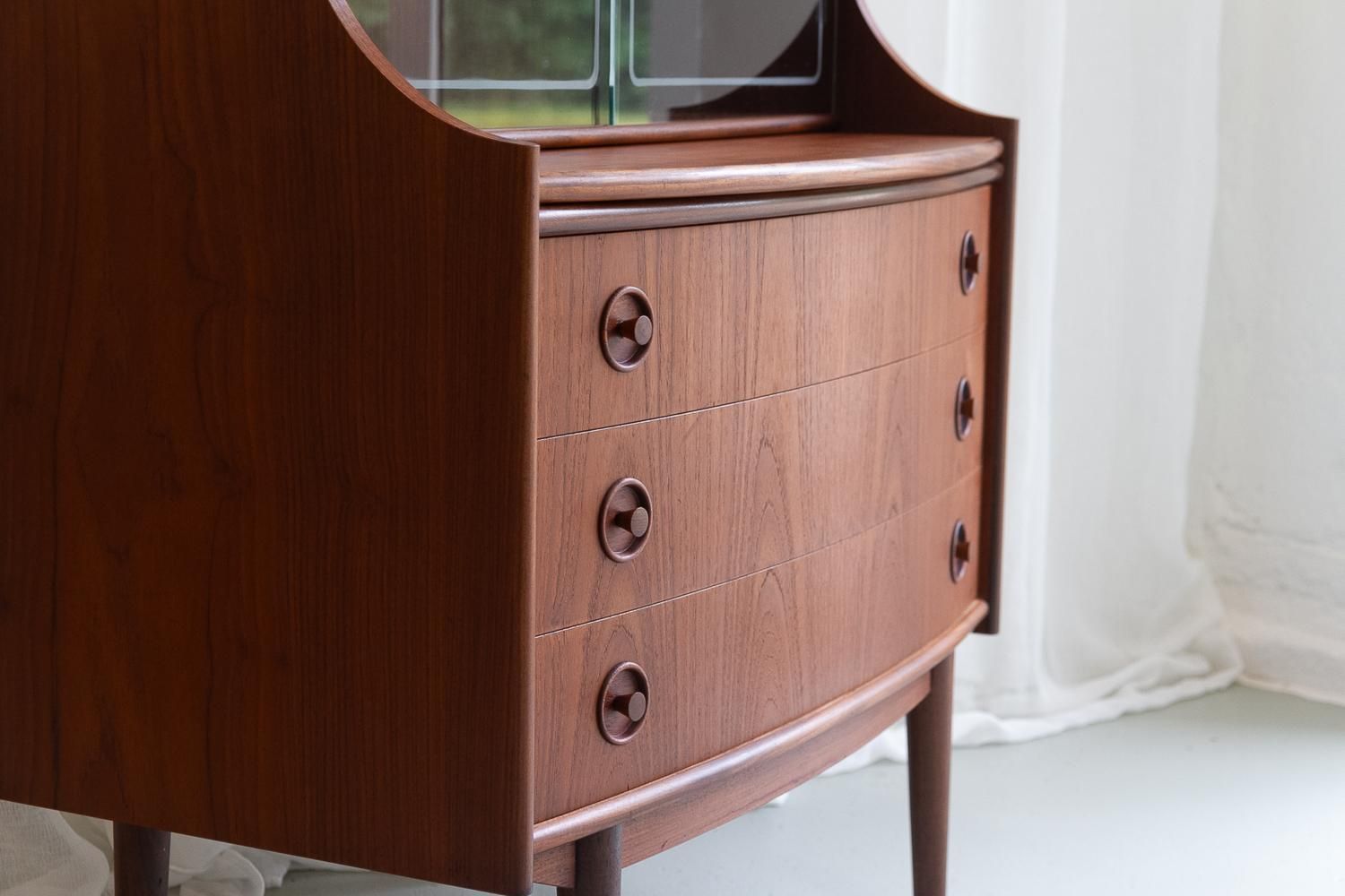 Scandinavian Modern Teak Secretary By Gunnar Falsig 1960s photo Furniture