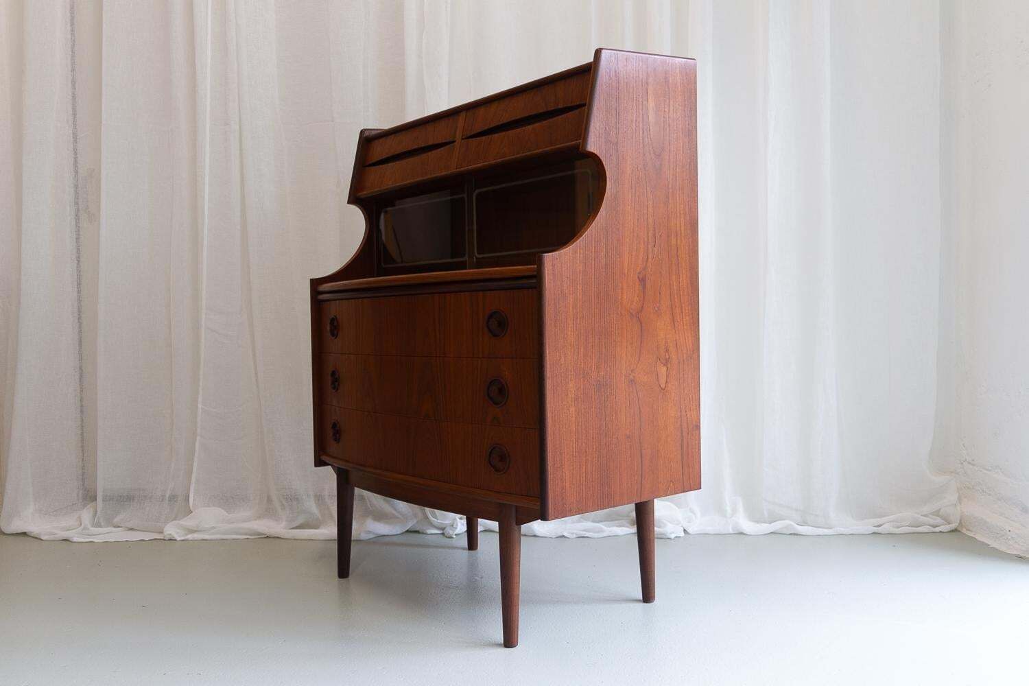 photo for sale Scandinavian Modern Teak Secretary By Gunnar Falsig 1960s