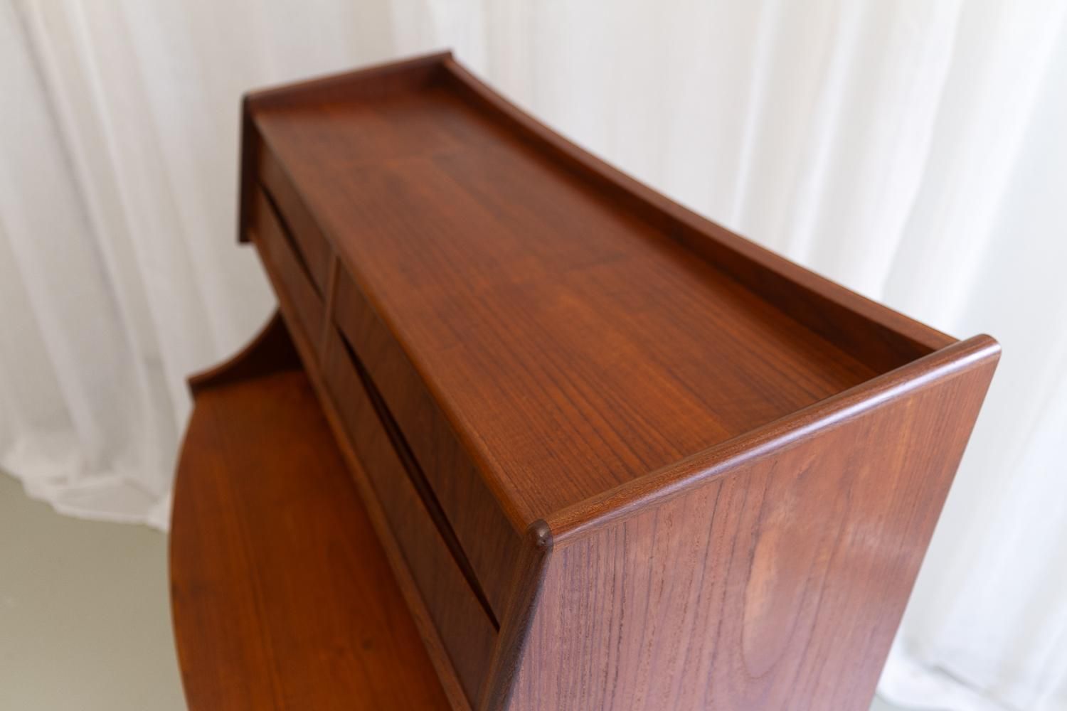 Furniture Scandinavian Modern Teak Secretary By Gunnar Falsig 1960s photo