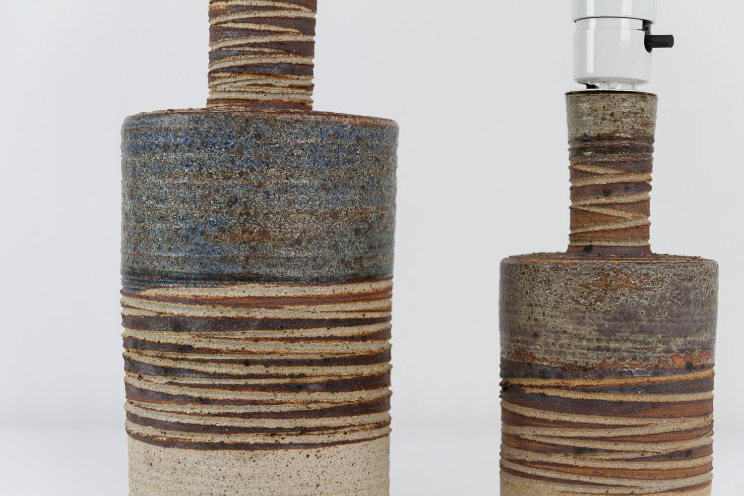 photo furniture Danish Modern Tue Poulsen Ceramic Table Lamps, 1960s. Set Of 2.