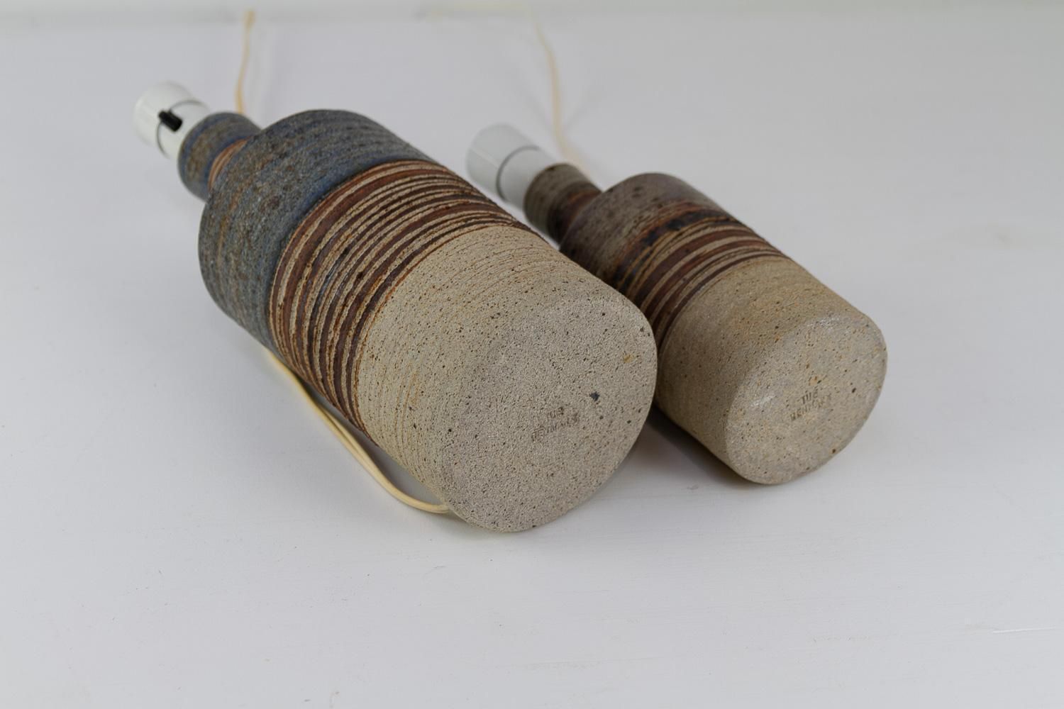 photo for sale Danish Modern Tue Poulsen Ceramic Table Lamps, 1960s. Set Of 2.