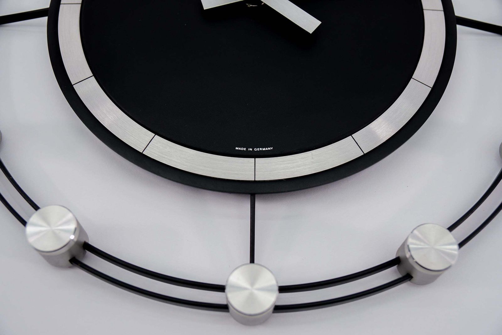 Space Age Sunburst Wall Clock By Kienzle Automatic In Aluminium, 1960s Germany photo buy