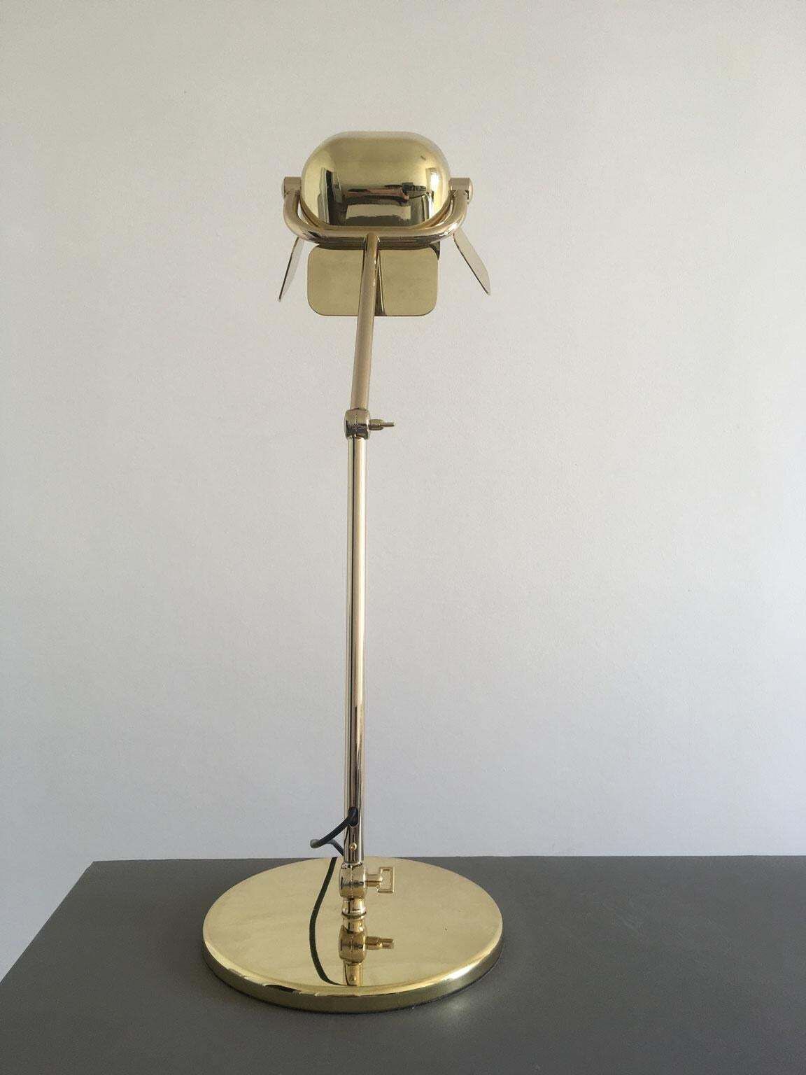Italian Design Ghidini 1961 Flamingo Brass Table Lamp photo 1705.0