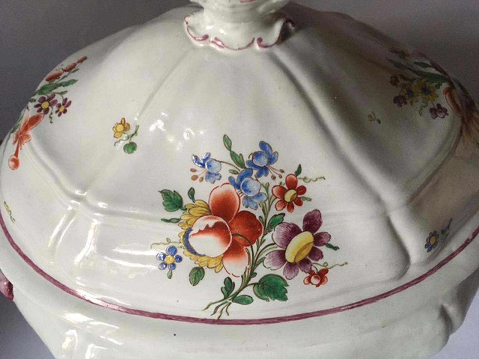 Italy Late 18th Century Porcelain Richard Ginori Doccia Soup Bowl photo 1955.0