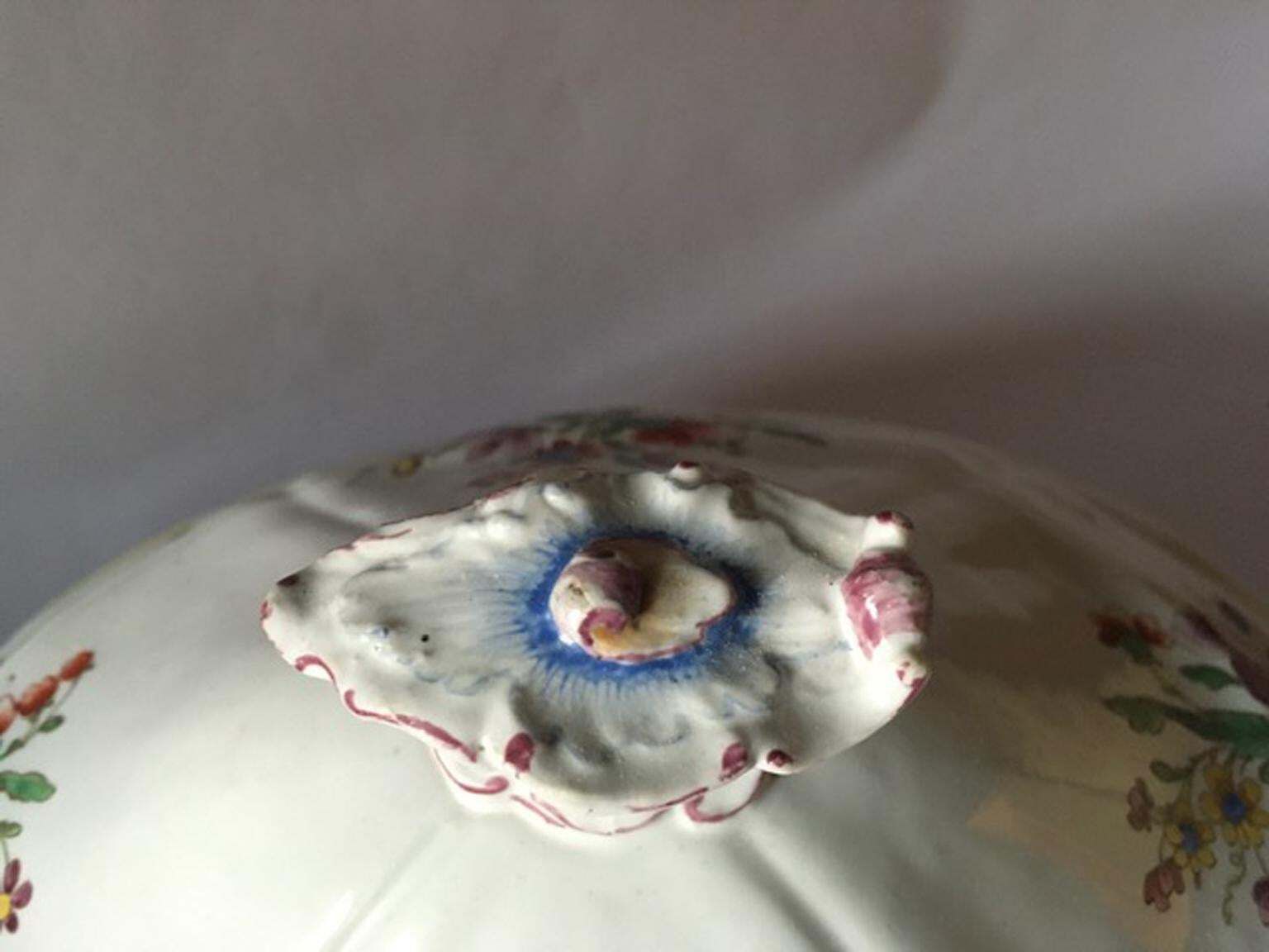 Italy Late 18th Century Porcelain Richard Ginori Doccia Soup Bowl photo buy