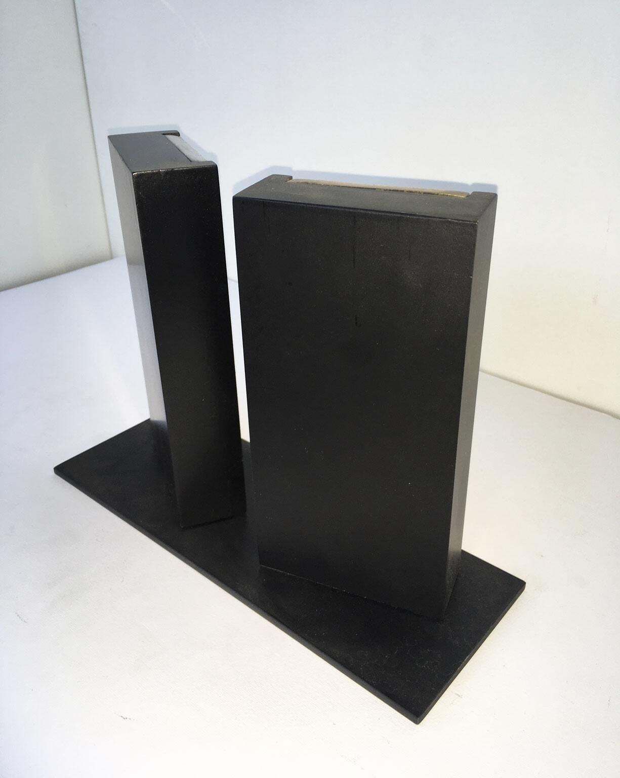 photo vinterior Italy 1980 Bronze Abstract Sculpture Walter Valentini Tavole Panels