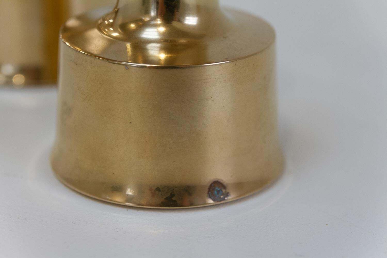 Mid Century Danish Brass Candleholders By Jens Quistgaard,  1960s. Set Of 2. photo buy