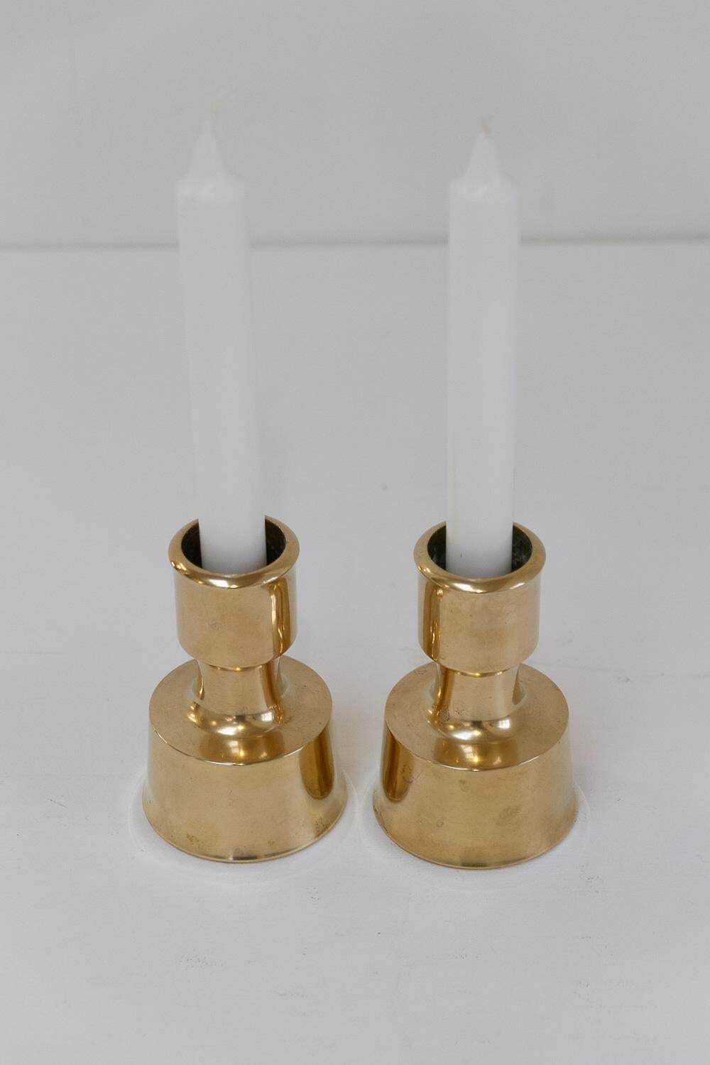 photo buy Mid Century Danish Brass Candleholders By Jens Quistgaard,  1960s. Set Of 2.