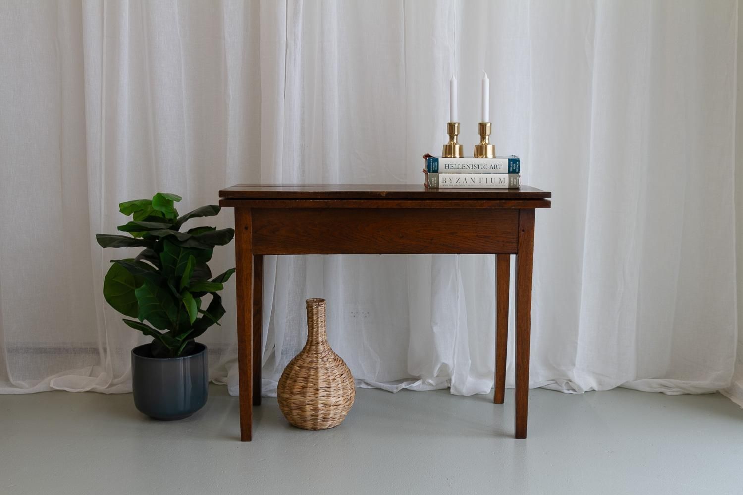photo vintage Mid Century Danish Brass Candleholders By Jens Quistgaard,  1960s. Set Of 2.