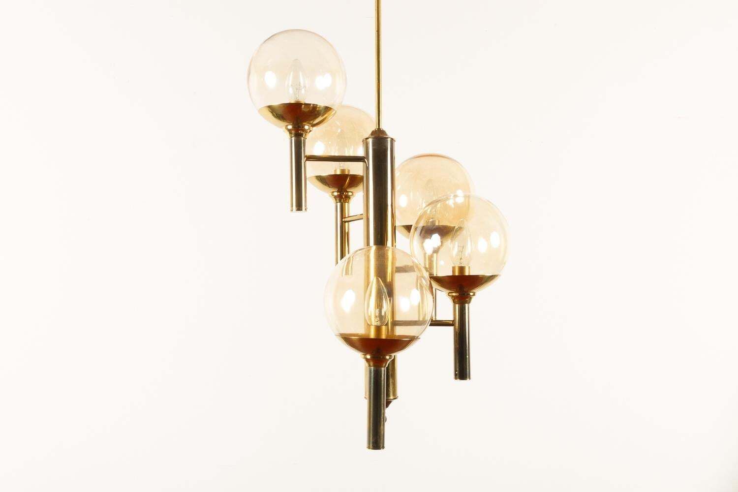 Scandinavian Modern Chandelier By Svend Mejlstrøm For Mejlstrøm Belysning, 1960s photo 1062.0