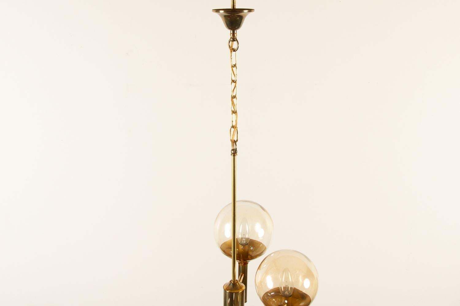 photo vintage Scandinavian Modern Chandelier By Svend Mejlstrøm For Mejlstrøm Belysning, 1960s