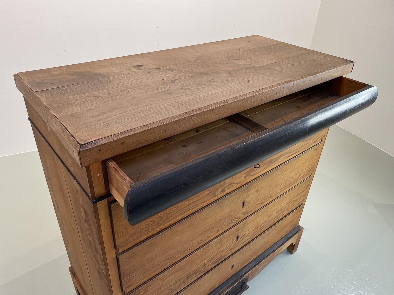 Antique Danish Oak Chest Of Drawers, Ca. 1800. photo 2422.0