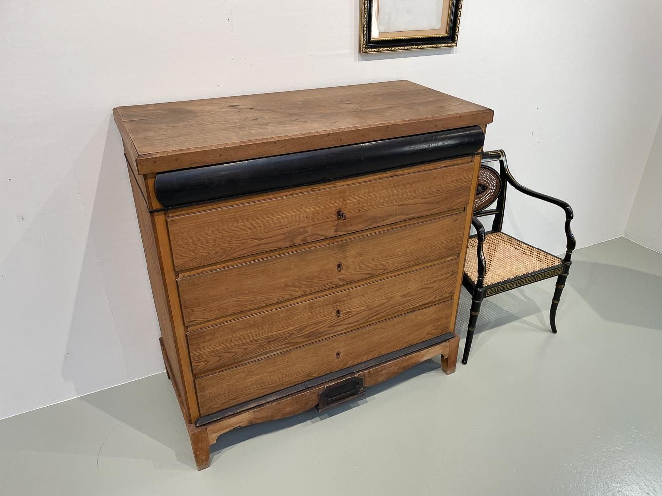 photo buy Antique Danish Oak Chest Of Drawers, Ca. 1800.