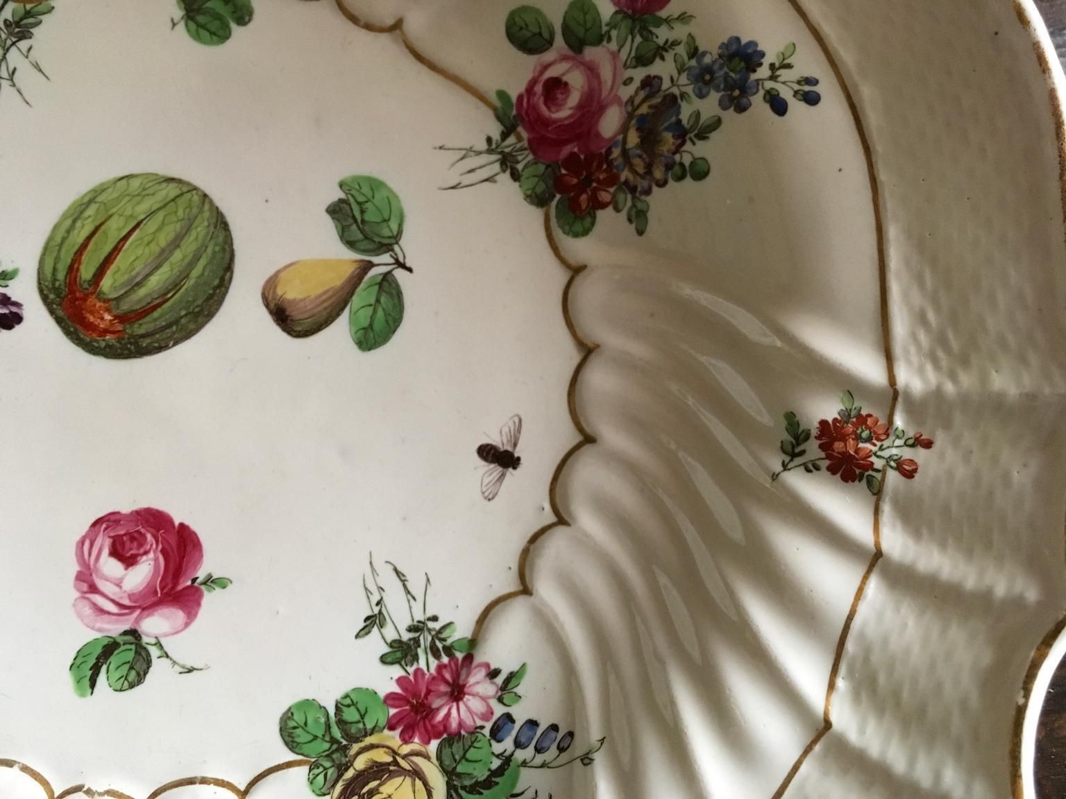photo buy Italy Richard Ginori Mid 18th Century Porcelain Set 8 Dishes Floral Design