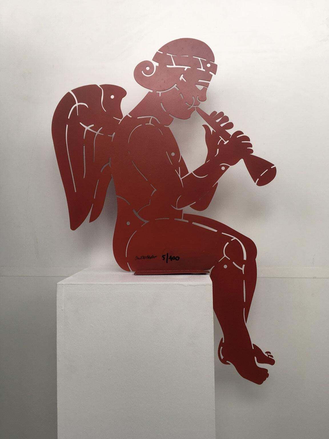 photo vinterior Italy 1980 Post Modern Abstract Sculpture Bruno Chersicla Cherubino Ruggine