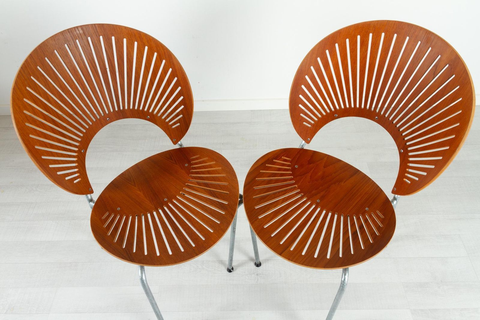 Trinidad Teak Dining Chairs By Nanna Ditzel 1990s Set Of 8 photo vintage