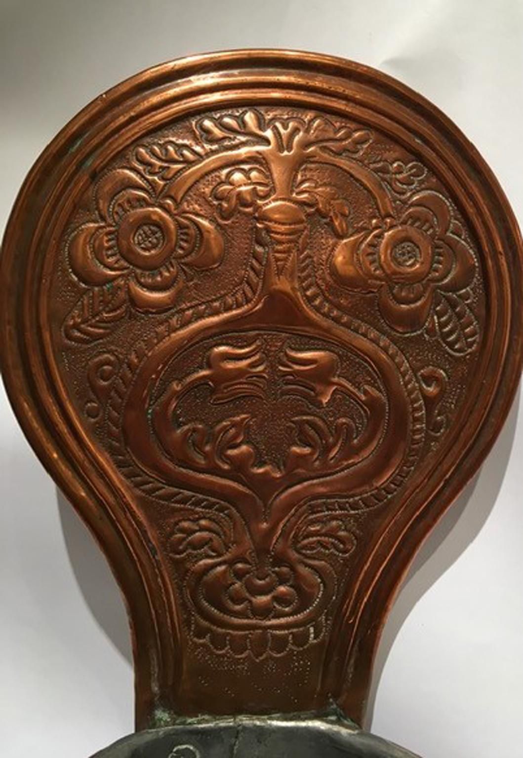 Italy 19th Century Kitchen Copper Wall Planter Pot photo 1190.0