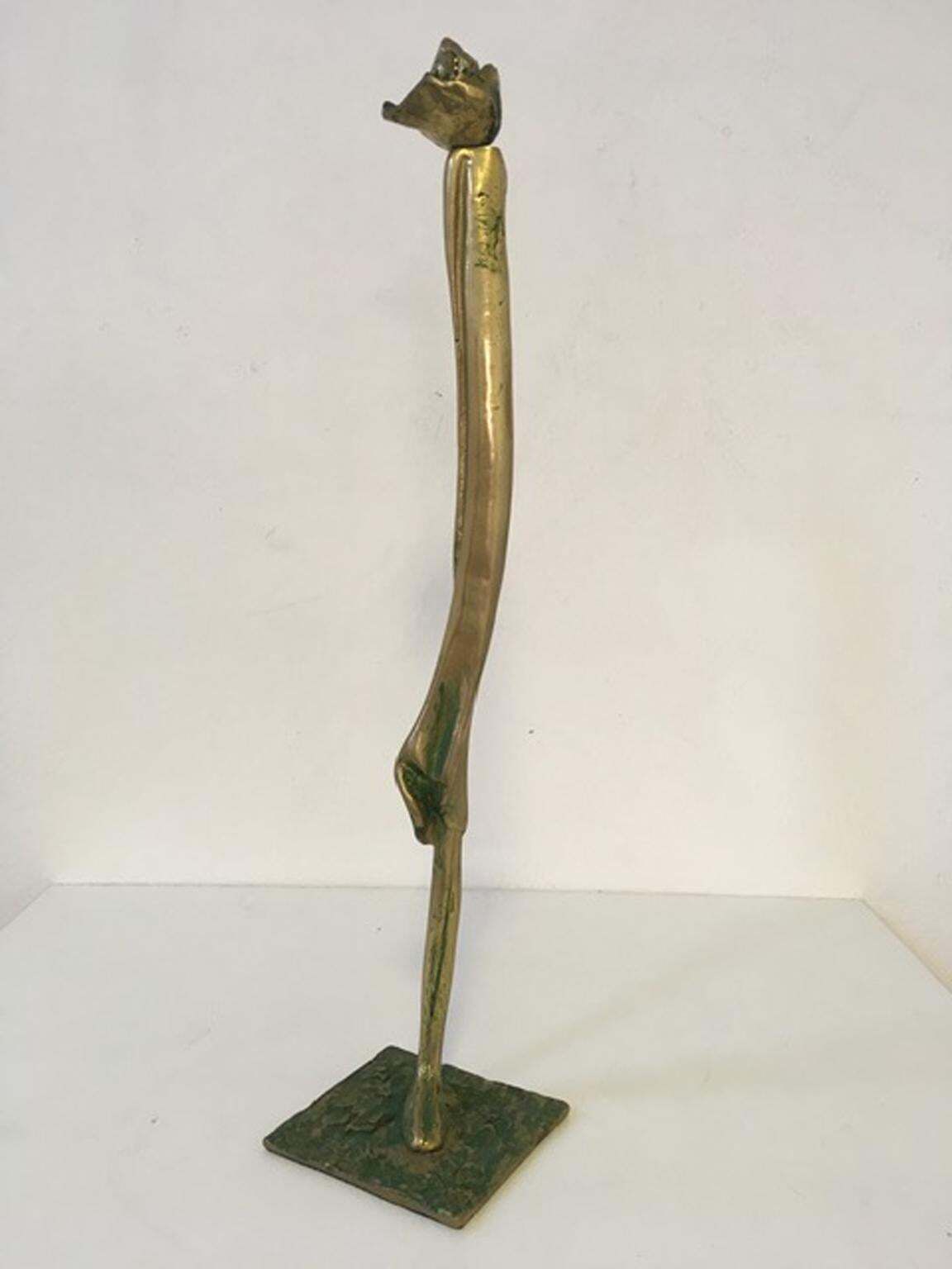 1980 Italy Post Modern Abstract Figurative Bronze Sculpture By Marisa Ruberti photo furniture