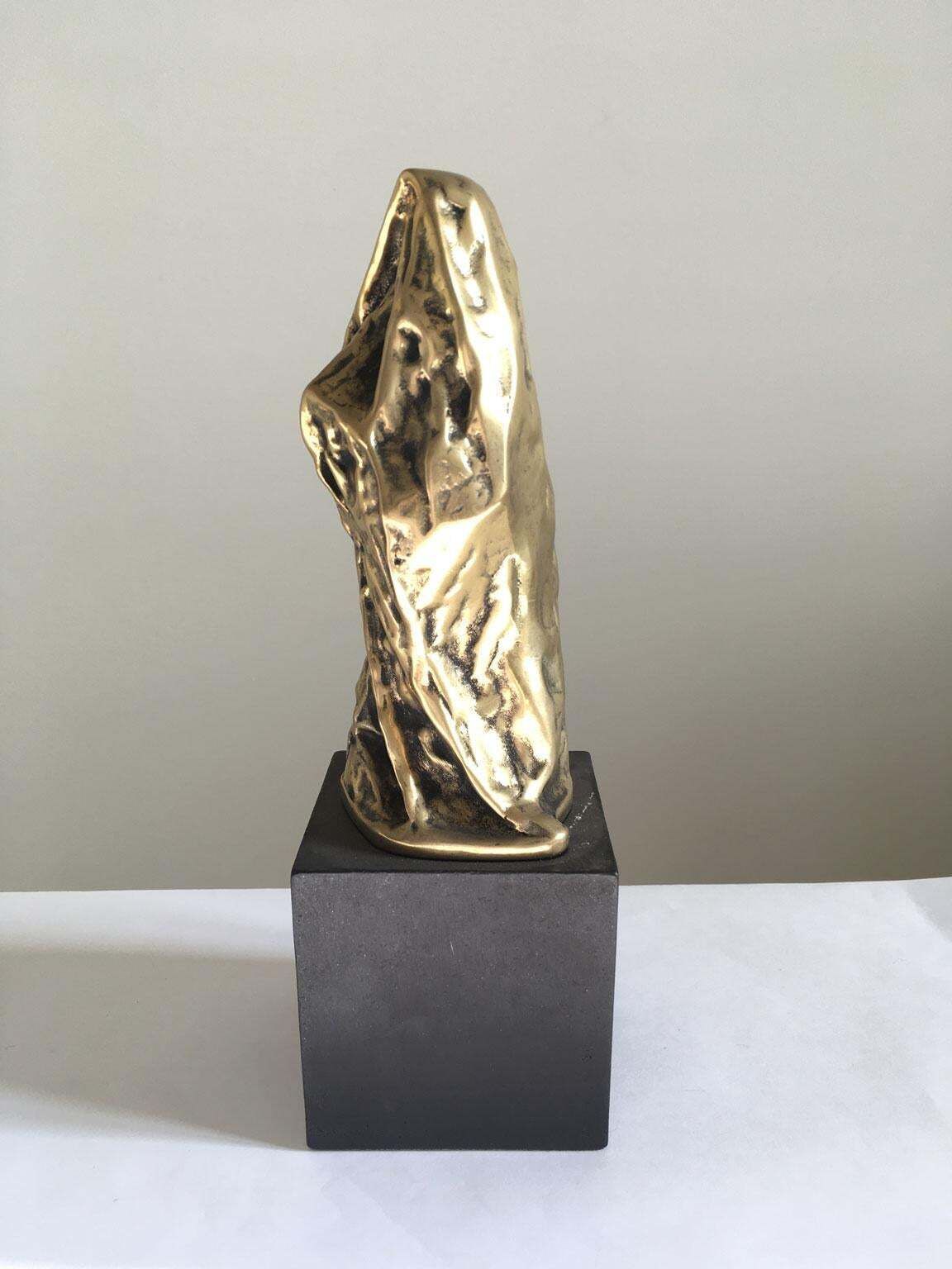 photo furniture 1980 Italy Post Modern Cristina Roncati Bronze Abstract Sculpture Donna Velata