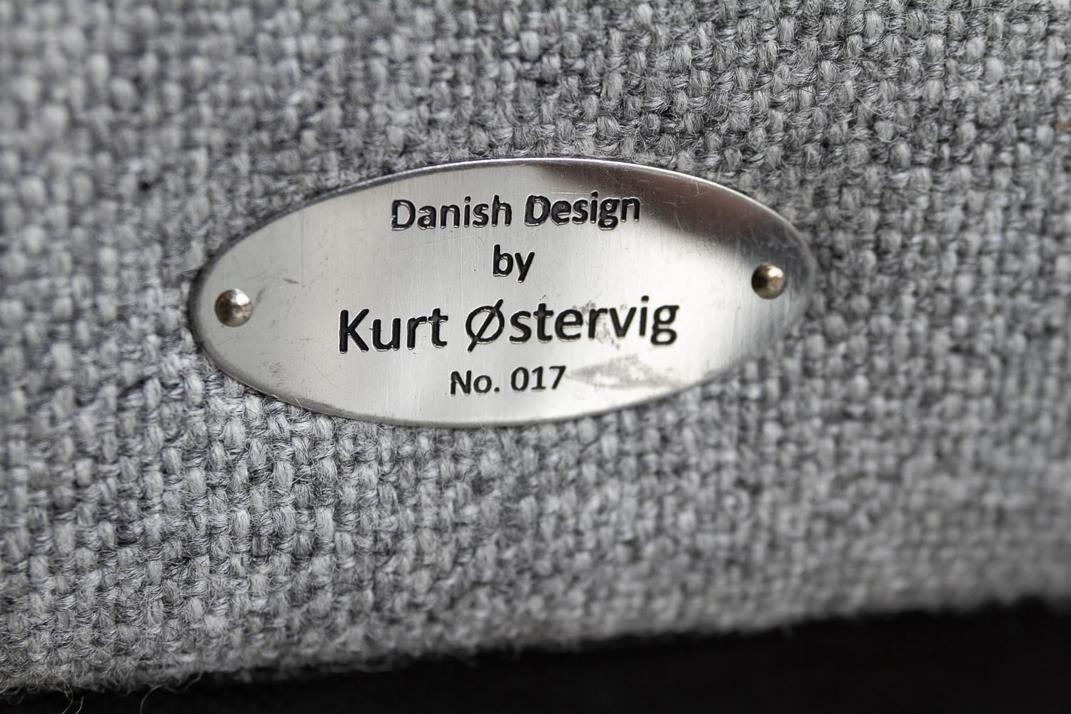 Furniture Danish Modern Easy Chair And Stool Model 12 By Kurt østervig, 2010s. photo