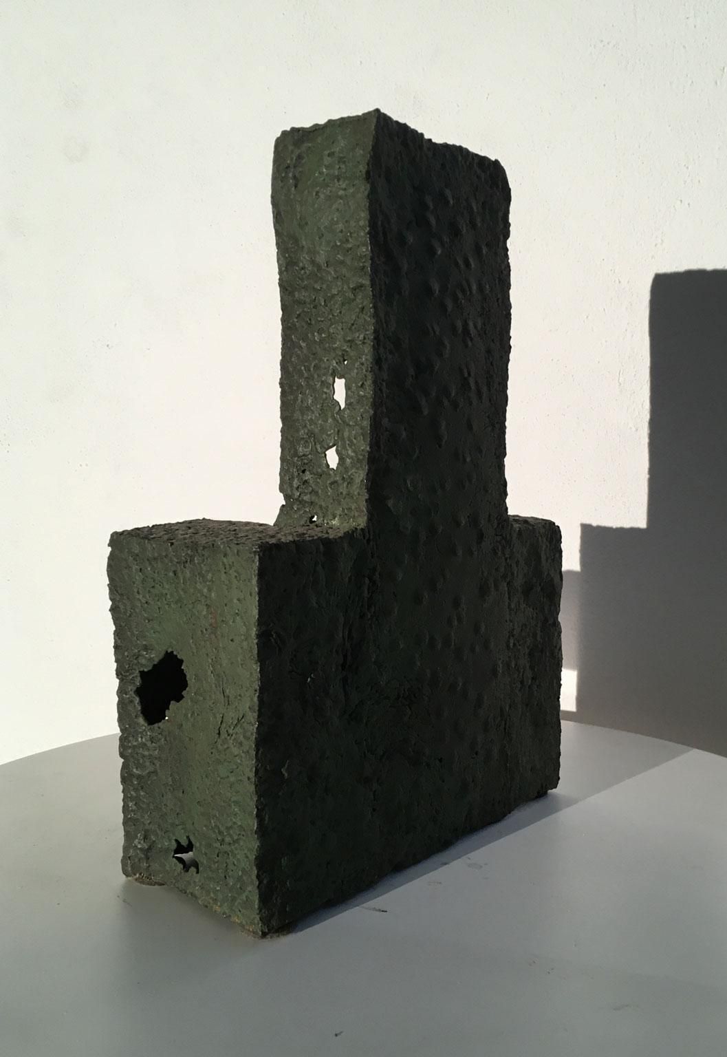 1985 Italy Cast Iron Abstract Sculpture By Urano Palma Cast Iron Throne photo buy