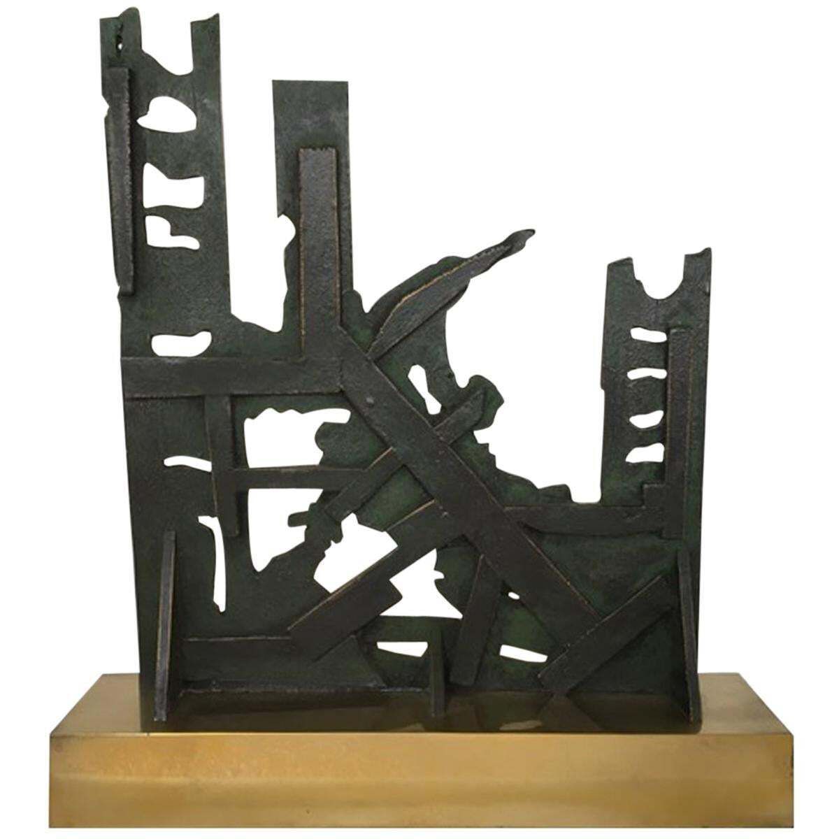 Italy 1980 Abstract Sculpture By Nevio De Luca