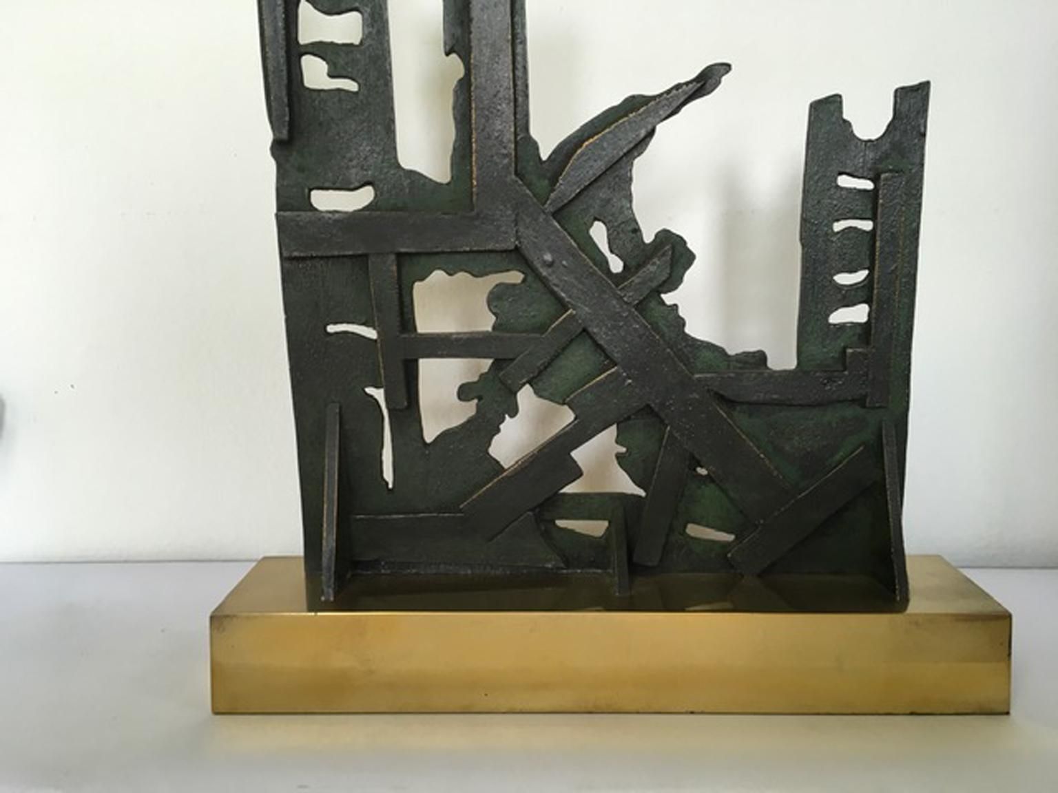 Italy 1980 Abstract Sculpture By Nevio De Luca photo 6374.0