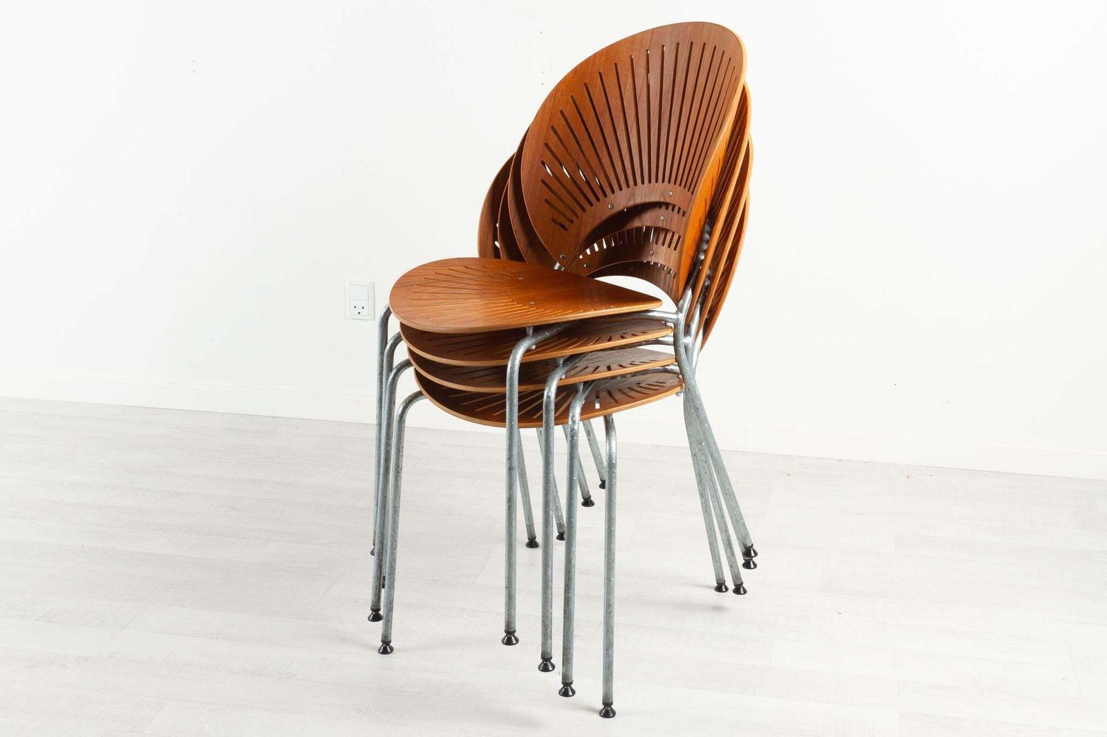 photo for sale Trinidad Teak Dining Chairs By Nanna Ditzel 1990s Set Of 4