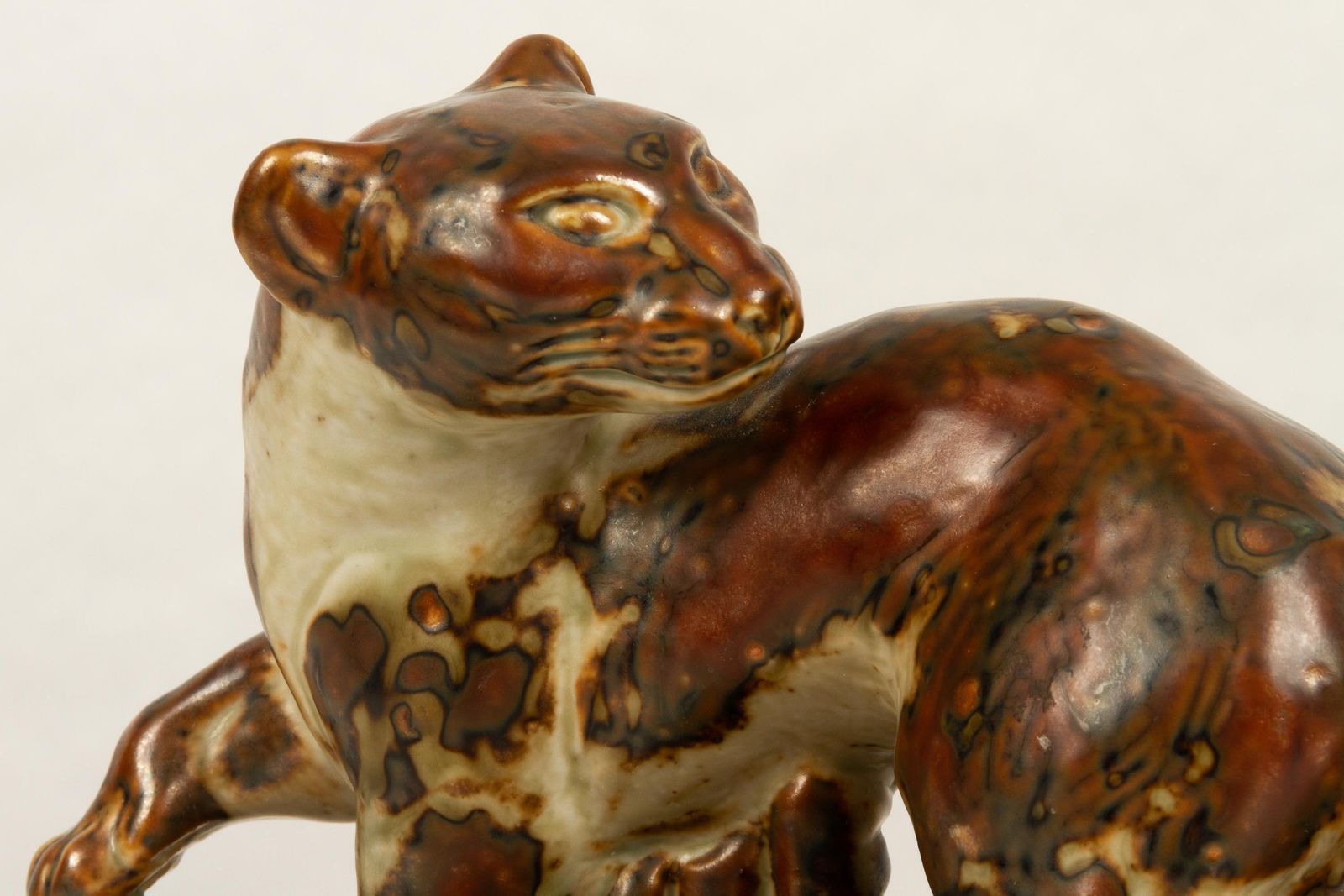 Danish Stoneware Stoat Figurine By Knud Kyhn For Royal Copenhagen, 1970s photo 297.0