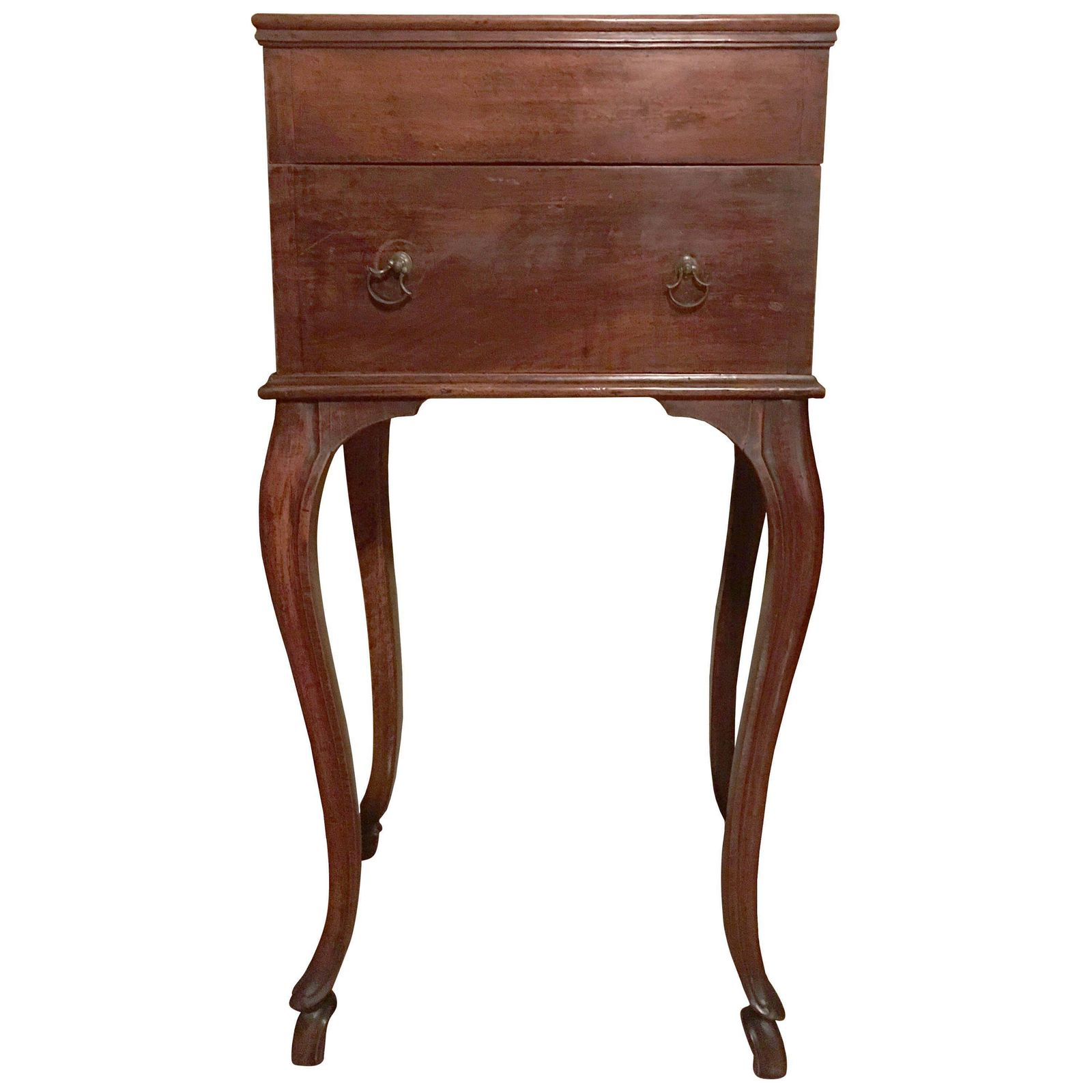 Italy 18th Century Louis XV Walnut Side Table Gueridon With Drawings