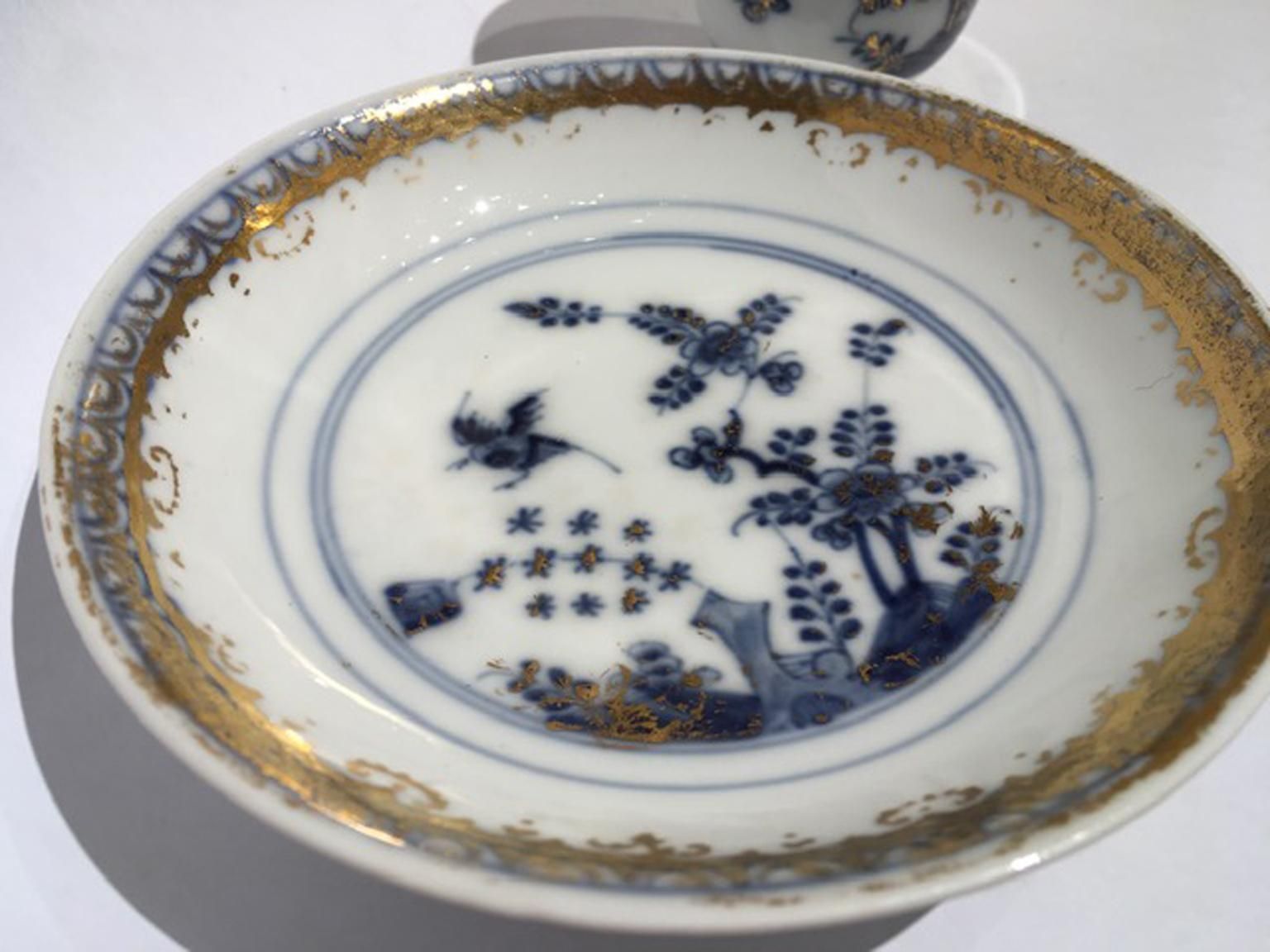 photo furniture Meissen Mid 18th Century Porcelain Cup With Dish White Blue And Gold
