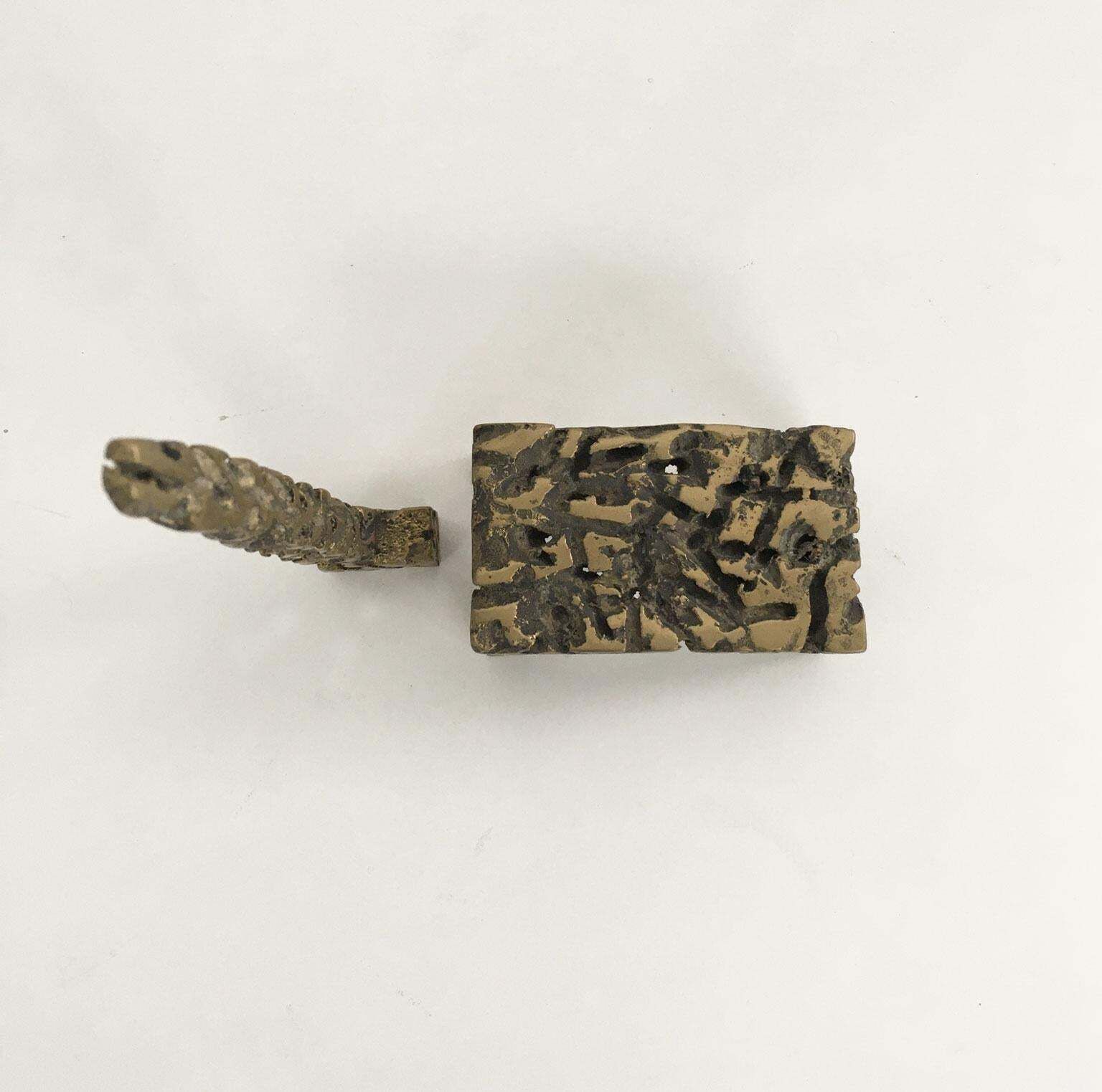 photo for sale 1980 Italy Bronze Abstract Sculpture By Urano Palma Simbiosi