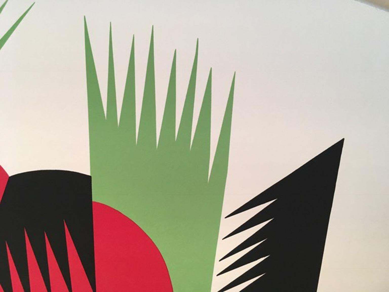 Italy 1974 Post Modern Depero Multi Color Print On Paper The Twins photo for sale