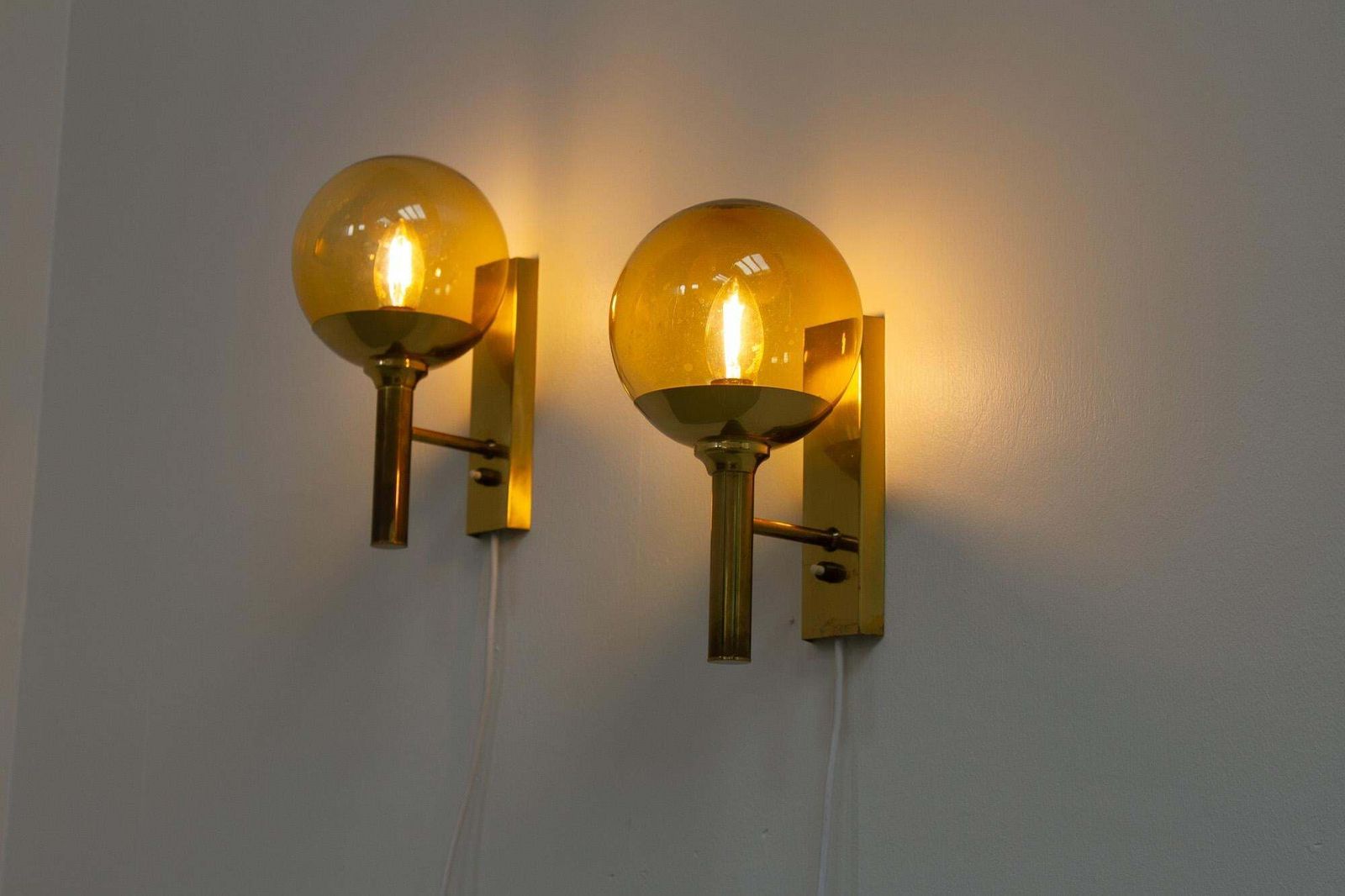 Vintage Brass Sconces By Sv. Mejlstrøm For Mejlstrøm Belysning, 1960s. Set Of 2. photo vintage