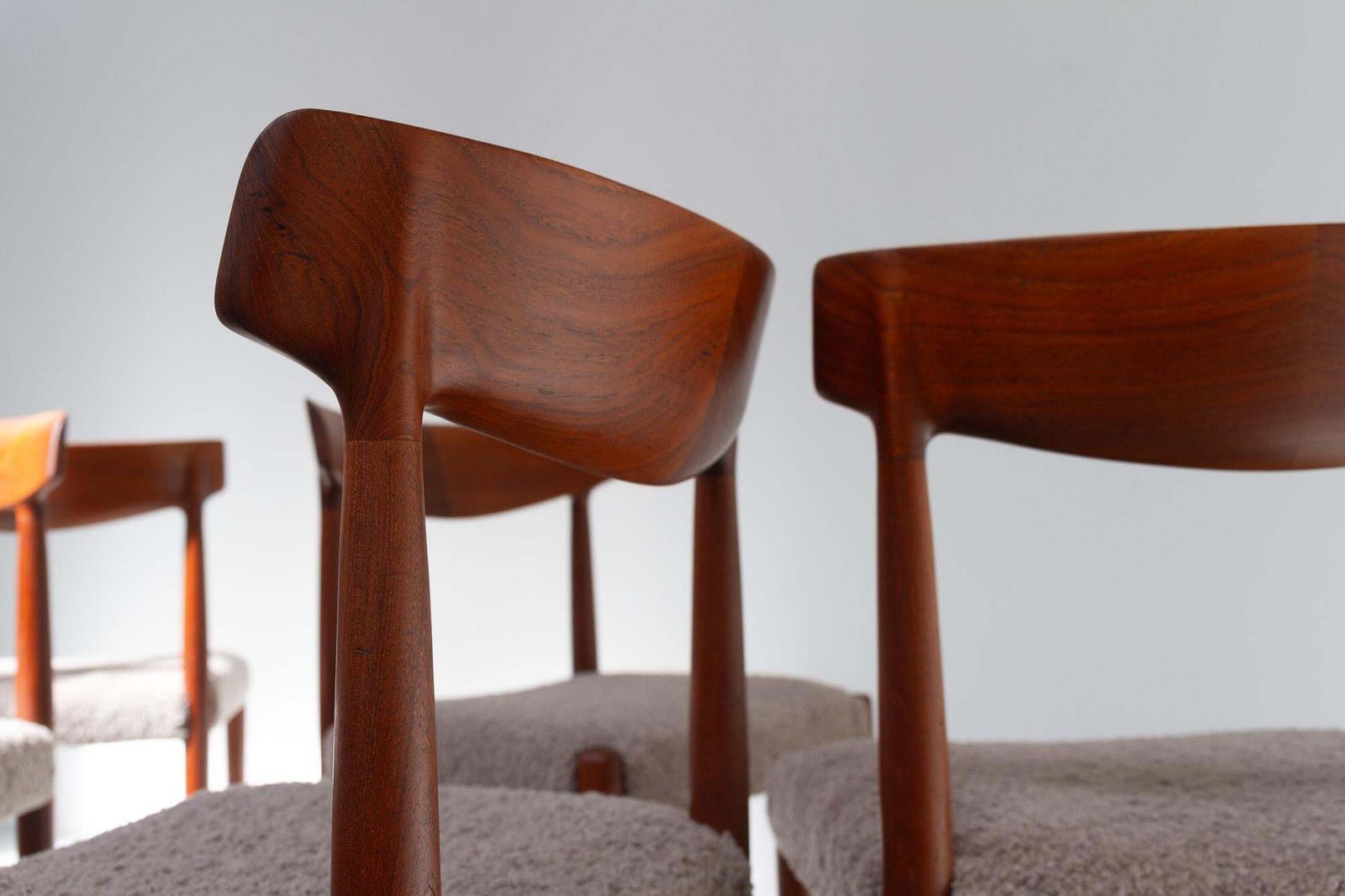 3824.0 Danish Modern Teak Dining Chairs By Knud Færch For Slagelse, 1960s. Set Of 6. photo