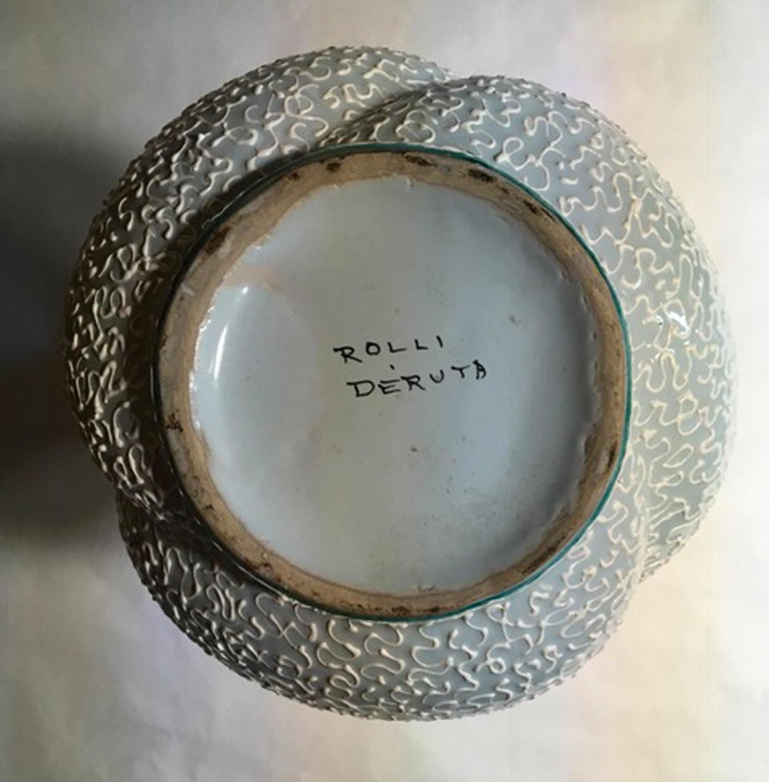 photo for sale Vase en céramique émaillée blanche, Italie, années 1960