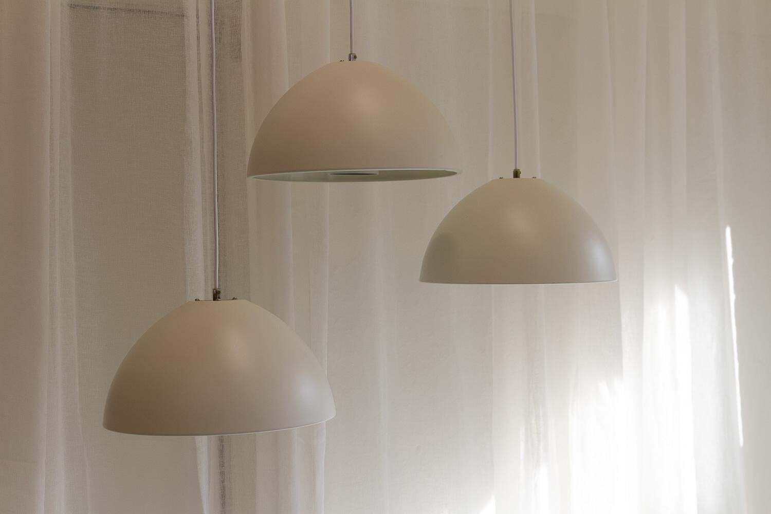 Vintage Danish "Dyssen" Pendant Lights By Asger Bc  Lys, 1980s. Set Of 3. photo for sale