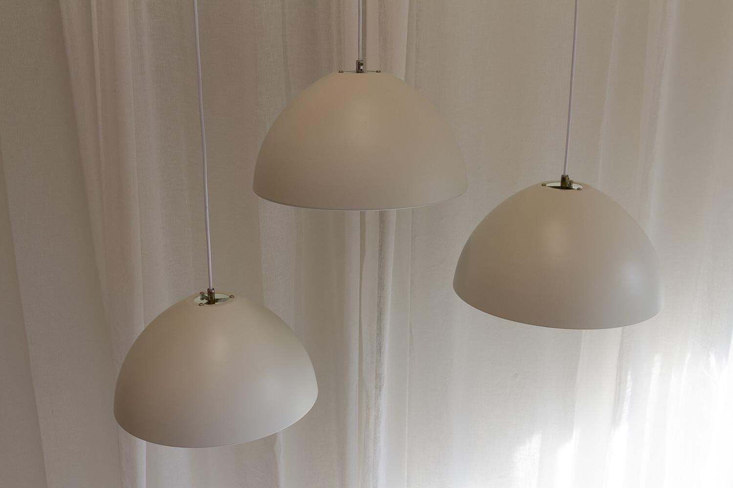 Vintage Danish "Dyssen" Pendant Lights By Asger Bc  Lys, 1980s. Set Of 3. photo vinterior