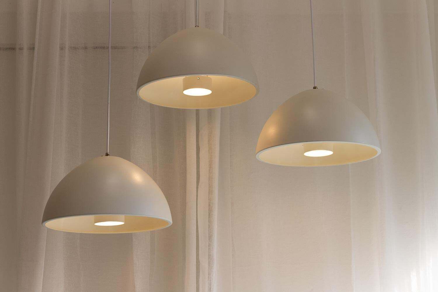 Lighting Vintage Danish "Dyssen" Pendant Lights By Asger Bc  Lys, 1980s. Set Of 3. photo