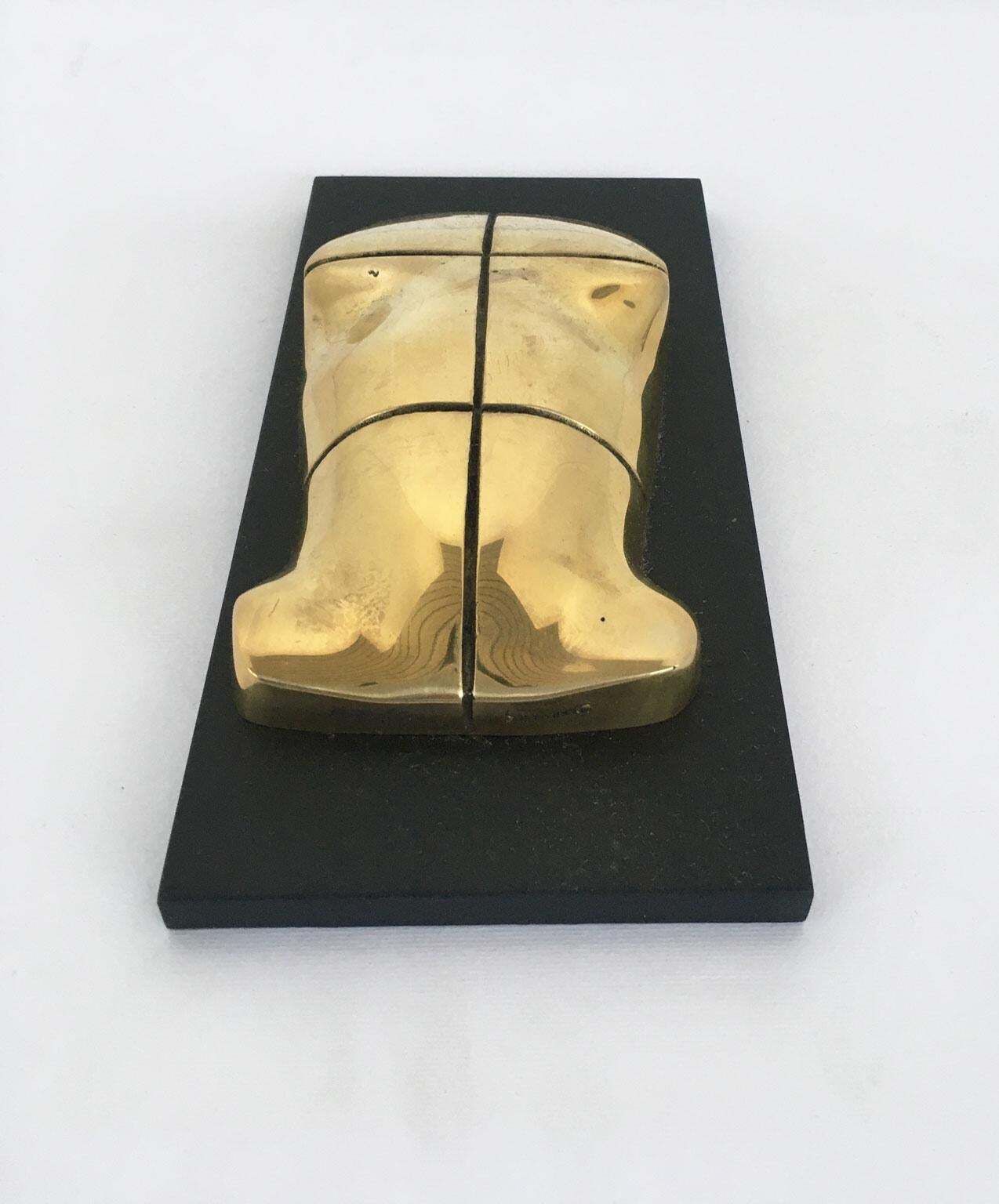 1980 Italy Bronze Abstract Sculpture Jiro Sugawara Orizzonte Maschile photo for sale