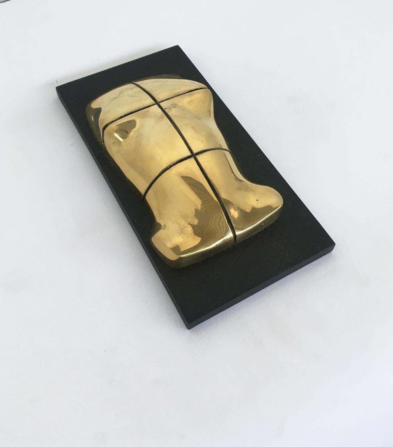 1980 Italy Bronze Abstract Sculpture Jiro Sugawara Orizzonte Maschile photo 799.0
