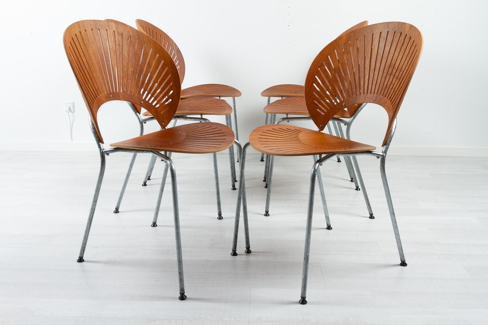 photo buy Trinidad Teak Dining Chairs By Nanna Ditzel 1990s Set Of 6