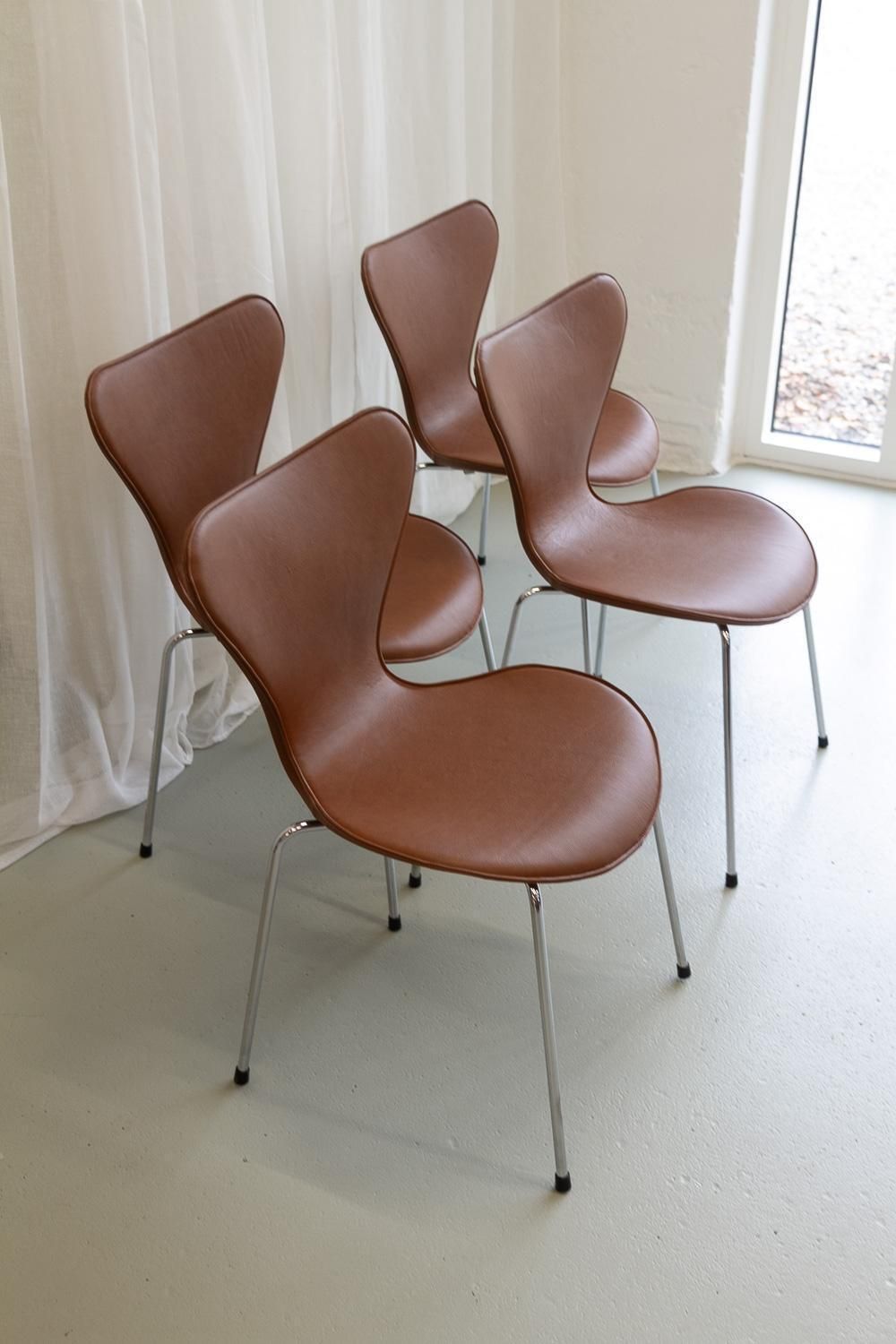 Series 7 Chairs By Arne Jacobsen For Fritz Hansen, 2000s. Set Of 4. photo 1657.0