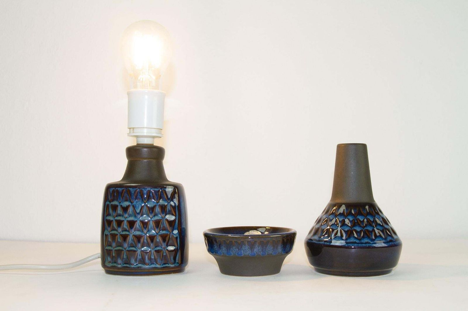 photo for sale Danish Mid Century Modern Stoneware By Søholm 1960s, Set Of 17