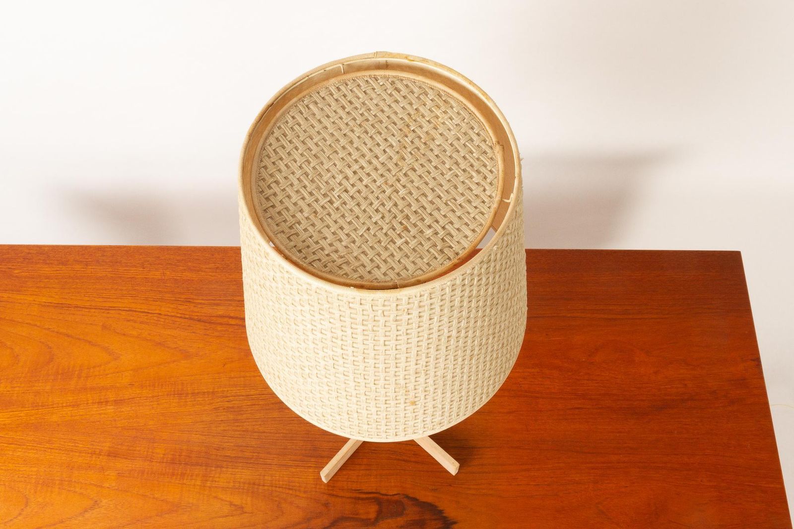 Vintage Oak Table Lamp By Hans Agne Jakobsson For Markaryd, 1960s photo Lighting
