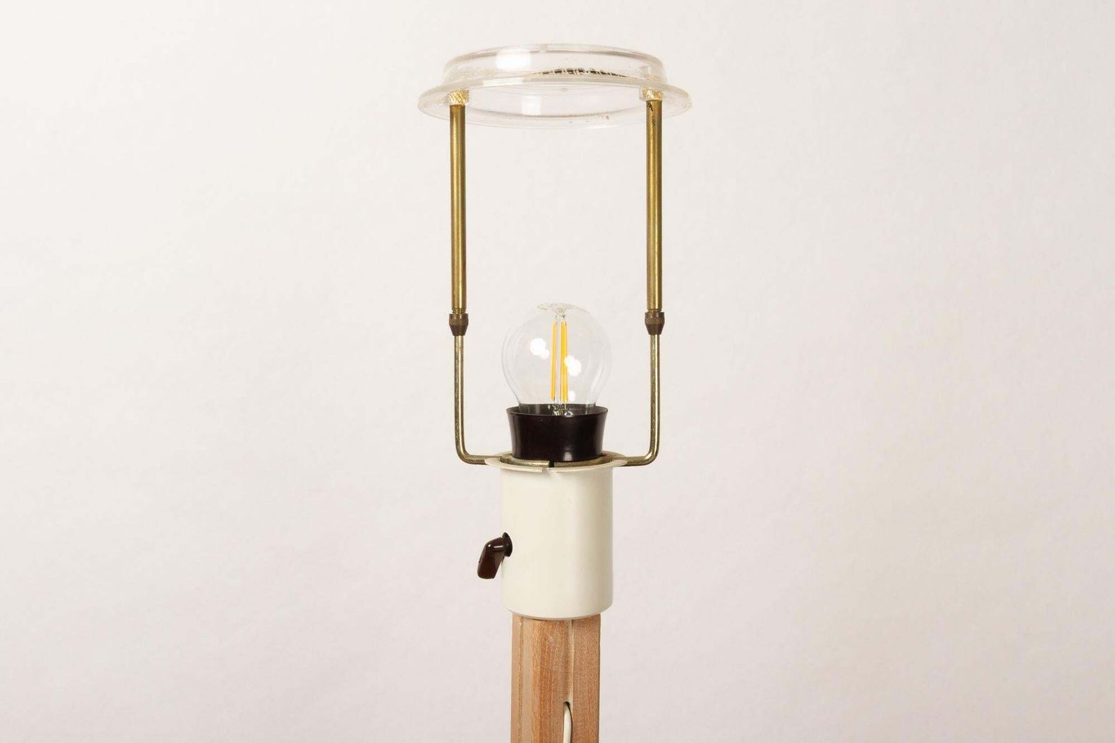 Vintage Oak Table Lamp By Hans Agne Jakobsson For Markaryd, 1960s photo vinterior