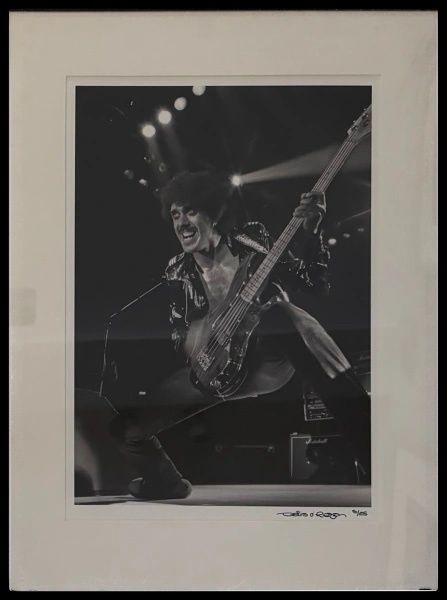 Denis O’ Regan Signed Photograph 5/25 – Phil Lynott Of Thin Lizzy Live