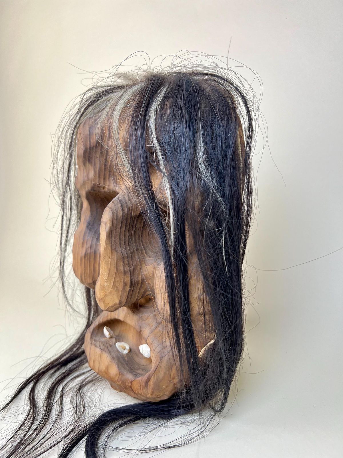 Vintage Swiss Wall Mask, Tschäggättä Mask, Original Lötschentaler Mask, Traditional Wall Mask